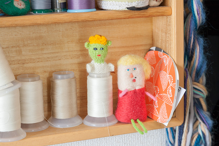 【自宅】人形の素材は布から陶器まで多岐に渡る