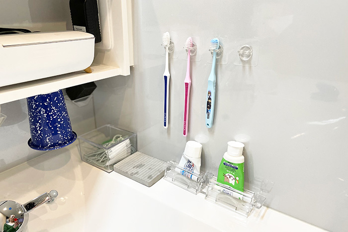 デンタルケア用品収納術｜毎日の習慣を助ける、歯ブラシや歯磨き粉の収納実例