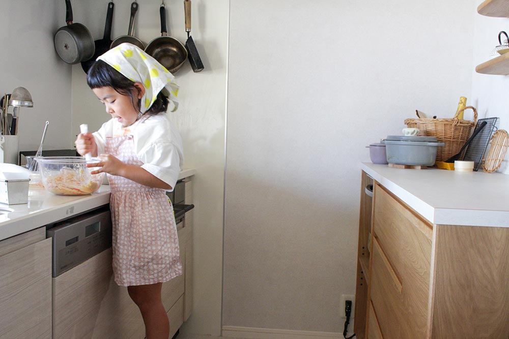 忙しい時も、こどもと料理を続けるためのキッチンの秘密