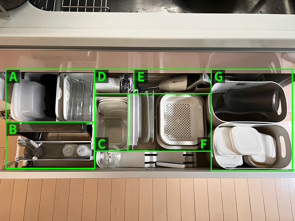 本多さおりさんがサイズを計測したカインズのスキット活用計画